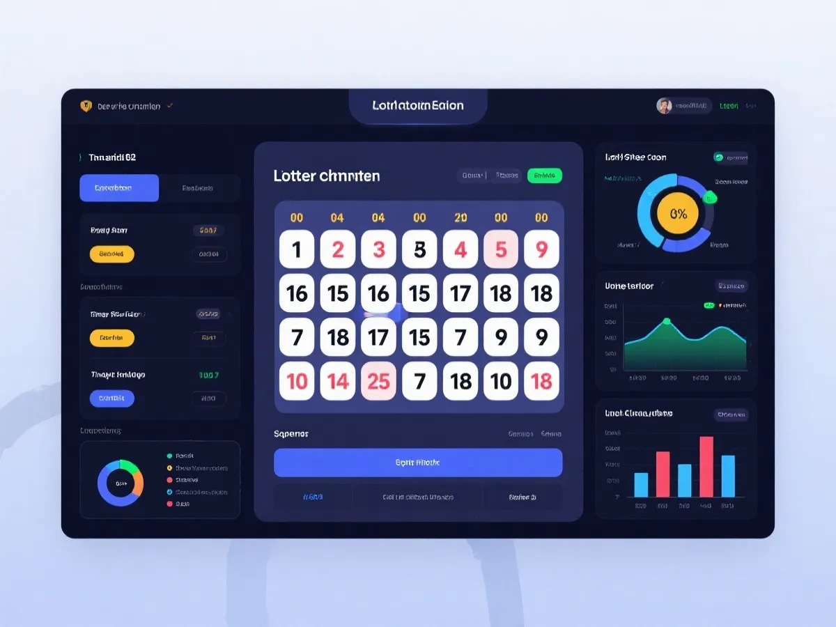 体彩排列5开奖直播数据看板示意图